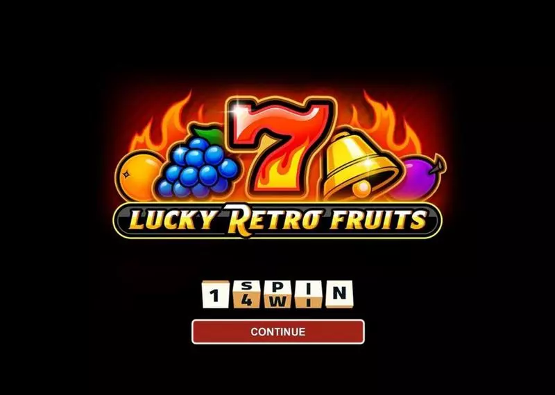 Lucky Retro Fruits Slots made by 1Spin4Win - Introduction Screen