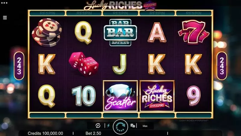 Lucky Riches Slots made by Microgaming - Main Screen Reels