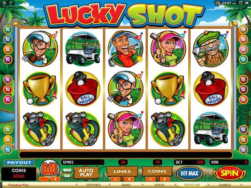 Lucky Shot Slots made by Microgaming - Main Screen Reels
