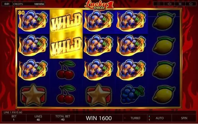 Lucky Streak 1 Slots made by Endorphina - Winning Screenshot