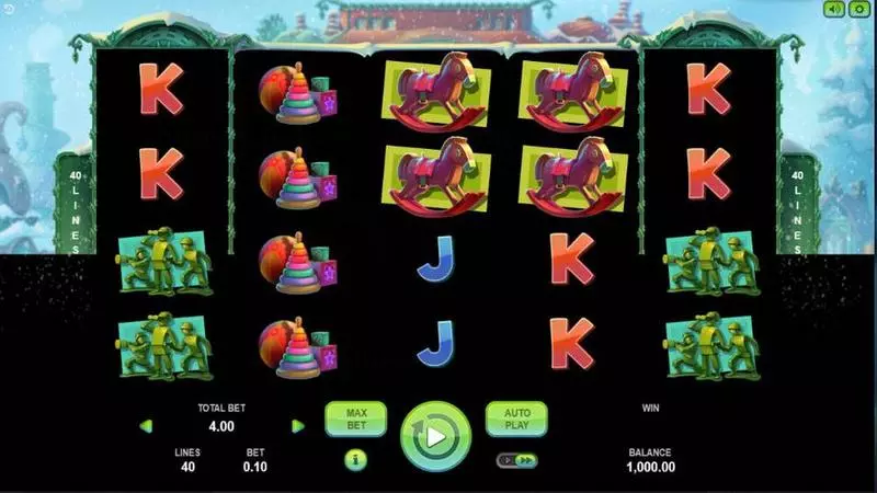 Lucky Xmas Slots made by Booongo - Main Screen Reels
