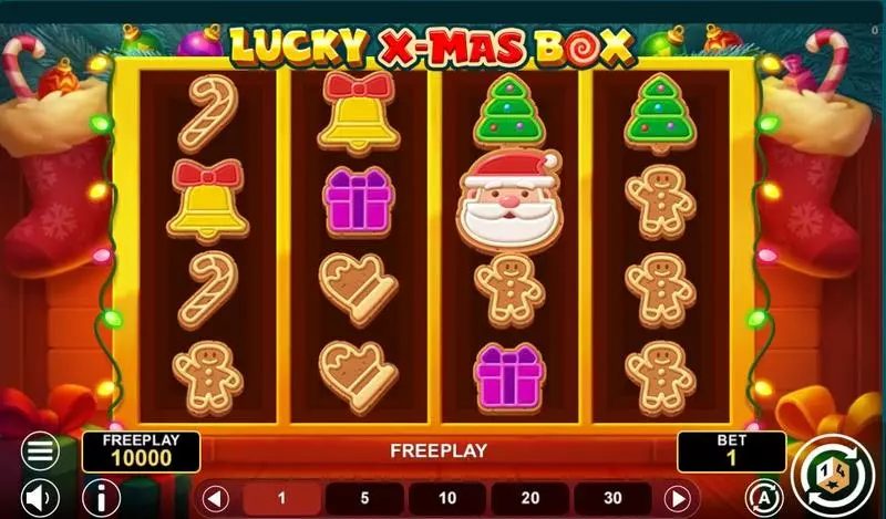 Lucky Xmas Box Slots made by 1Spin4Win - Main Screen Reels