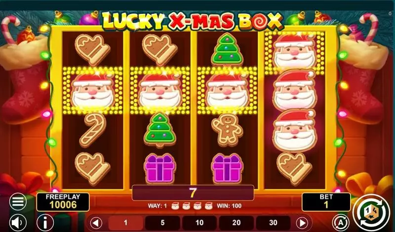 Lucky Xmas Box Slots made by 1Spin4Win - Main Screen ReelsWinning Screenshot