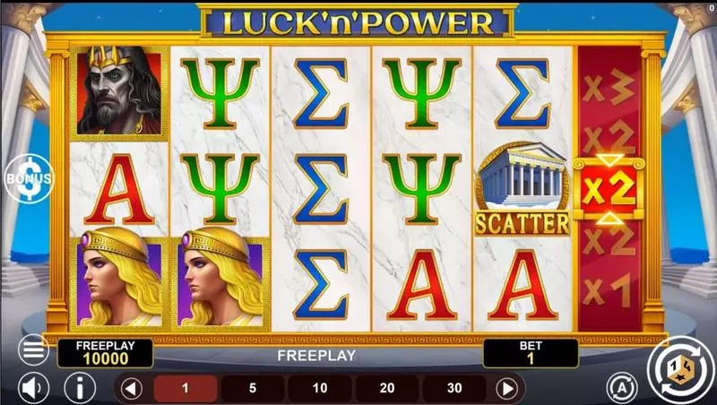 Luck’n’Power Slots made by 1Spin4Win - Main Screen Reels
