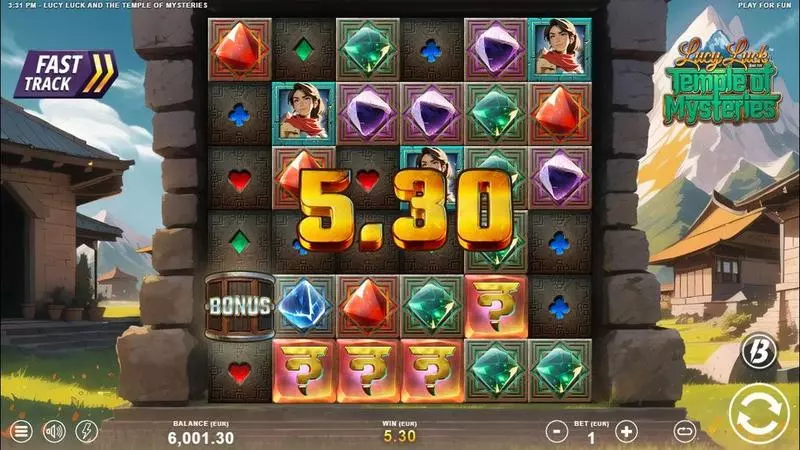 Lucy Luck and the Temple of Mysteries Slots made by Slotmill - Winning Screenshot