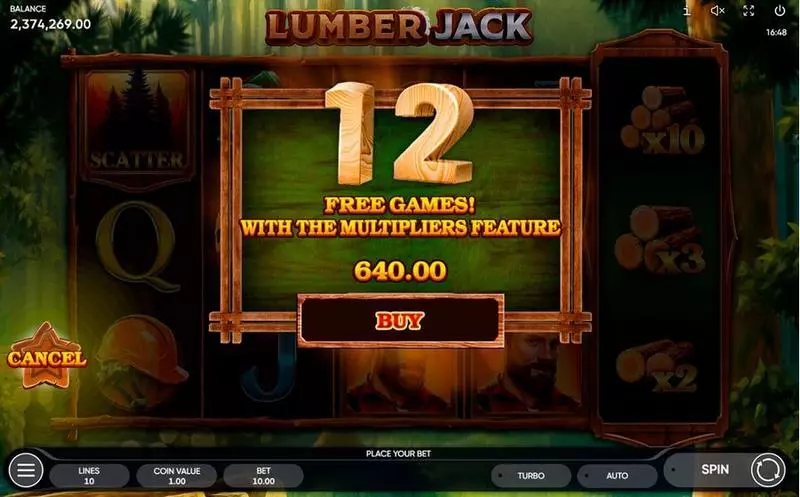 Lumber Jack Slots made by Endorphina - Bonus 1
