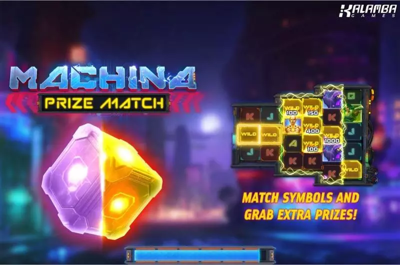Machina PrizeMatch Slots made by Kalamba Games - Introduction Screen