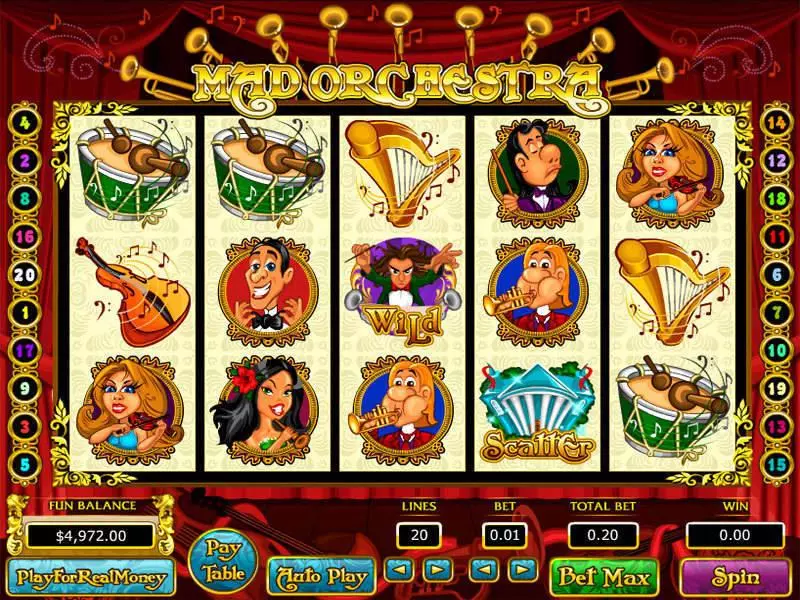 Mad Orchestra Slots made by Topgame - Main Screen Reels