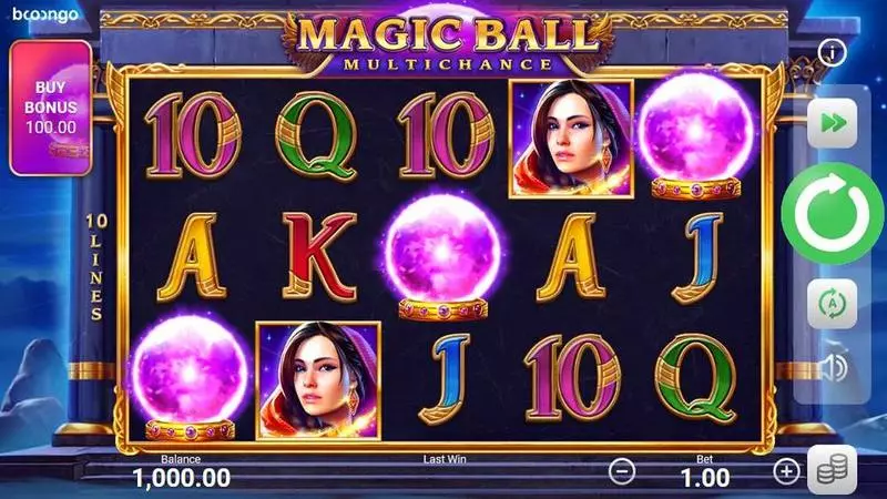 Magic Ball Multichance Slots made by Booongo - Main Screen Reels