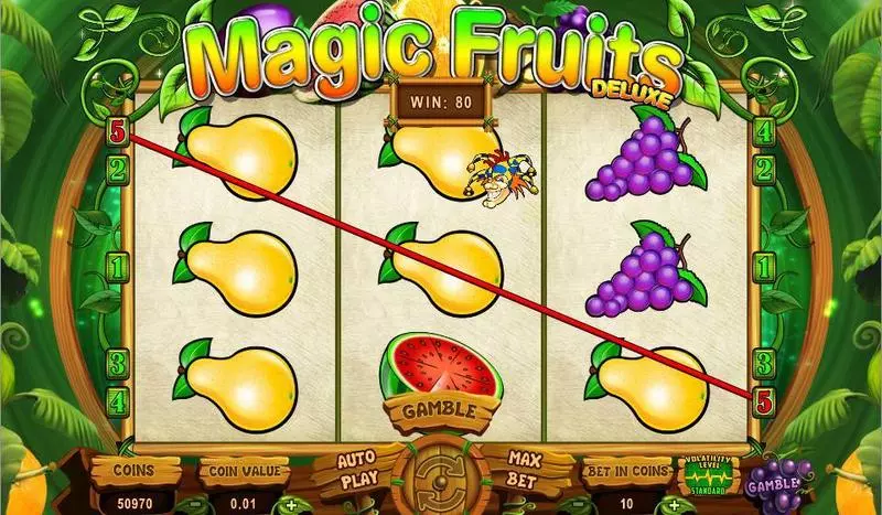 Magic Fruits Deluxe Slots made by Wazdan - Main Screen Reels