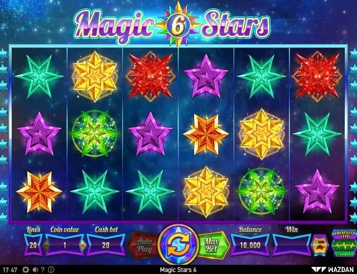 Magic Stars 6 Slots made by Wazdan - Main Screen Reels