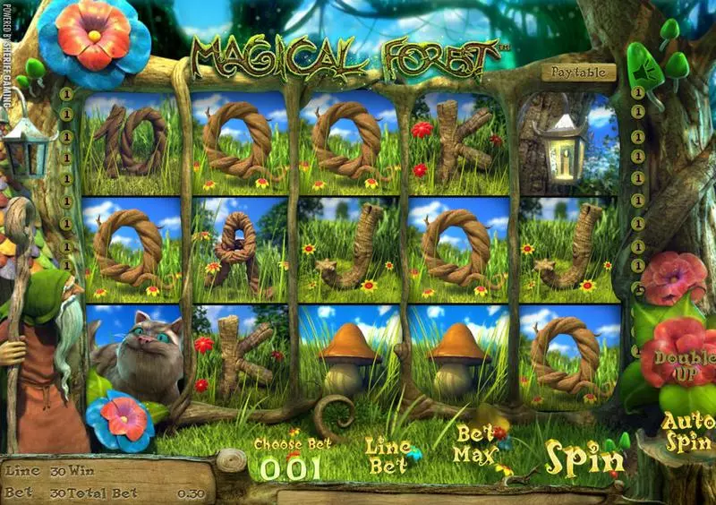 Magical Forest Slots made by Sheriff Gaming - Main Screen Reels