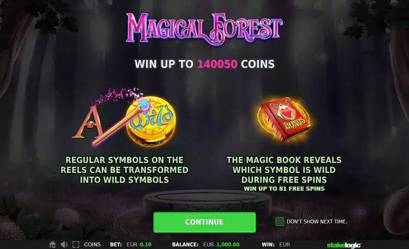 Magical Forest Slots made by StakeLogic - Info and Rules