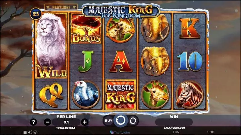 Majestic King- Ice Kingdom Slots made by Spinomenal - Main Screen Reels