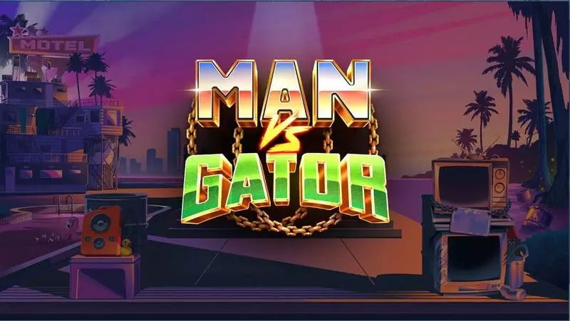 Man vs Gator Slots made by Elk Studios - Introduction Screen