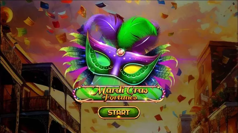 Mardi Gras Fortunes Slots made by Spinomenal - Introduction Screen