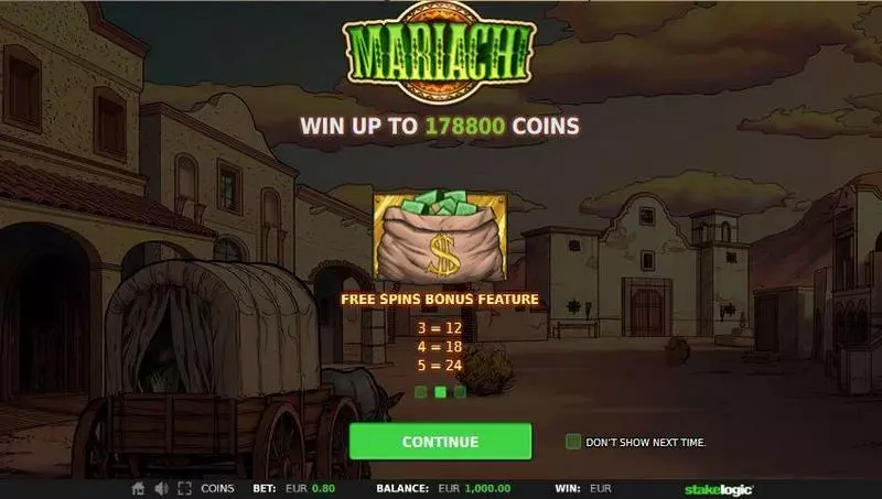 Mariachi Slots made by StakeLogic - Free Spins Feature