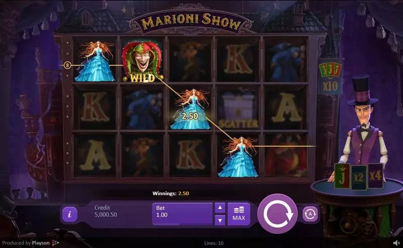 Marioni Show Slots made by Playson 