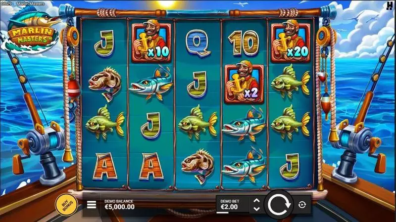 Marlin Masters Slots made by Hacksaw Gaming - Main Screen Reels