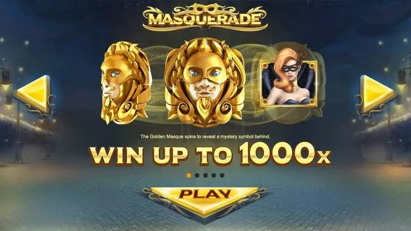Mascquerade Slots made by Red Tiger Gaming 