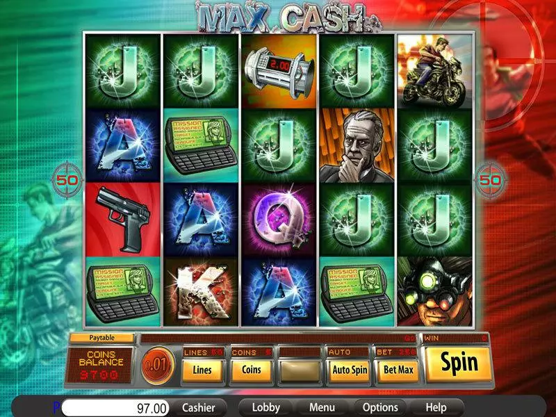 Max Cash Slots made by Saucify - Main Screen Reels
