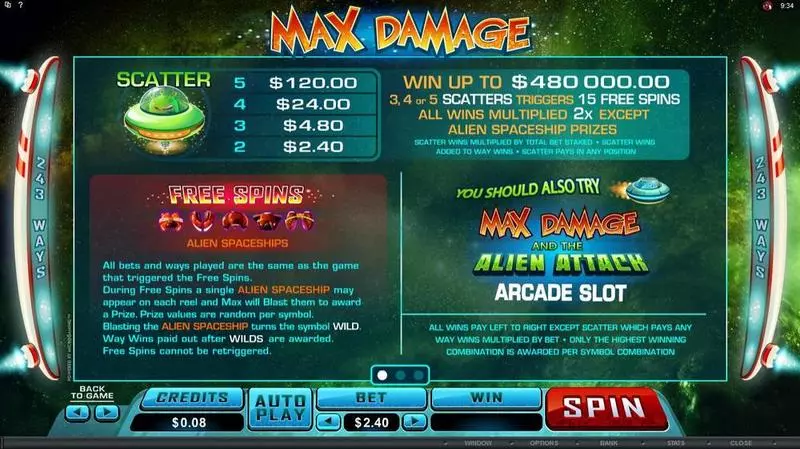 Max Damage Slots made by Microgaming - Info and Rules