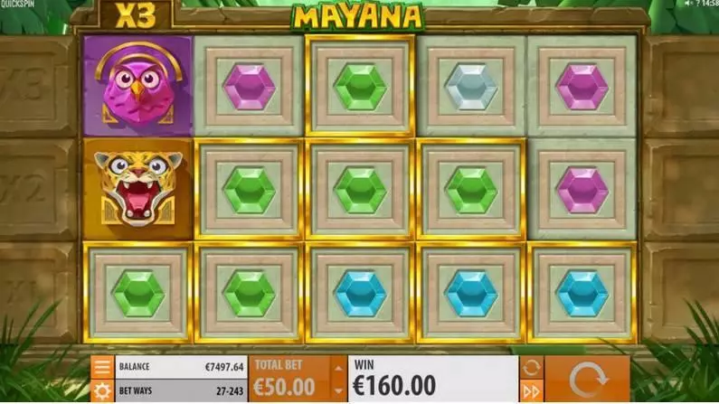 Mayana Slots made by Quickspin - Main Screen Reels