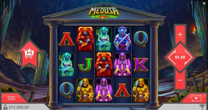 Medusa Hot 1 Slots made by ReelPlay - Main Screen Reels