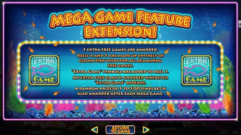 Megaquarium Slots made by RTG - Info and Rules