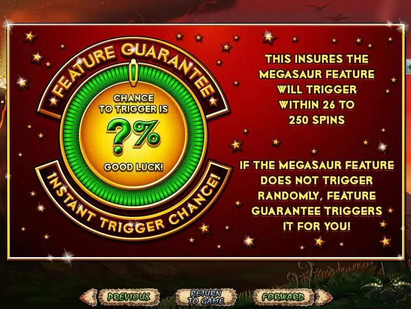 Megasaur Slots made by RTG - Info and Rules