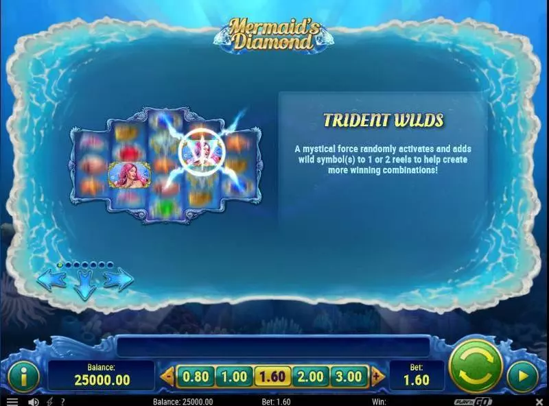 Mermaid's Diamonds Slots made by Play'n GO - Bonus 1