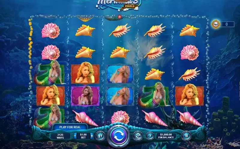 Mermaid's Pearls Slots made by RTG - Main Screen Reels