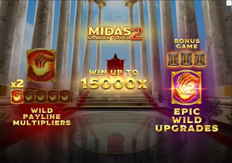 Midas Golden Touch 2 Slots made by Thunderkick - Info and Rules