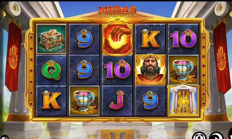 Midas Golden Touch Slots made by Thunderkick - Main Screen Reels