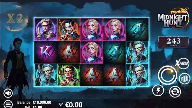 Midnight Hunt Slots made by AvatarUX - Main Screen Reels