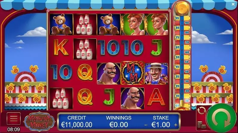 Midway Money Slots made by Reel Life Games - Main Screen Reels
