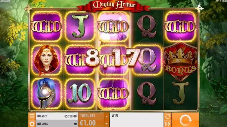 Mighty Arthur Slots made by Quickspin 