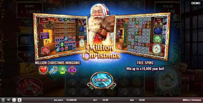 Million Christmas Slots made by Red Rake Gaming - Info and Rules