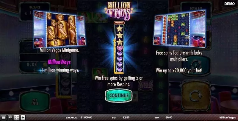 Million Vegas Slots made by Red Rake Gaming - Info and Rules