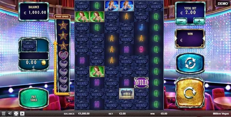 Million Vegas Slots made by Red Rake Gaming - Main Screen Reels
