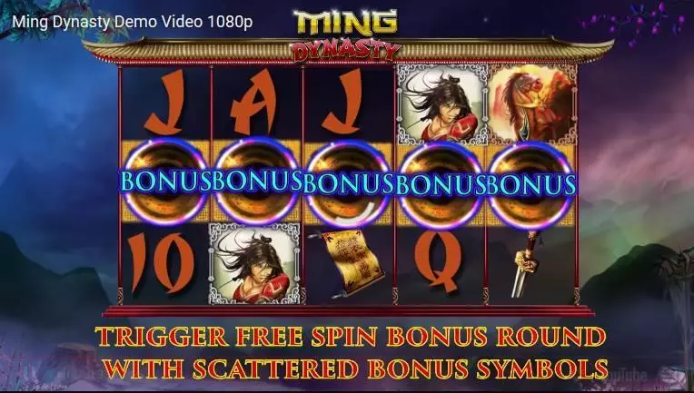 Ming Dynasty Slots made by 2 by 2 Gaming - Free Spins Feature