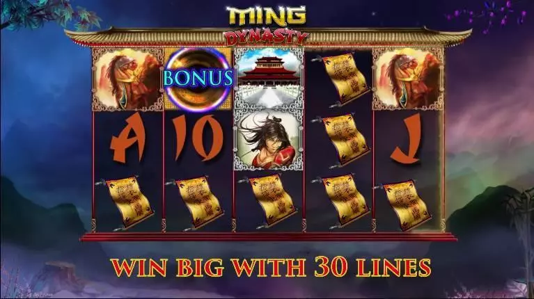Ming Dynasty Slots made by 2 by 2 Gaming - Main Screen Reels