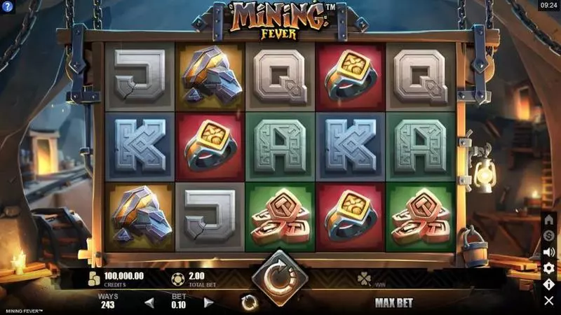 Mining Fever Slots made by Microgaming - Main Screen Reels
