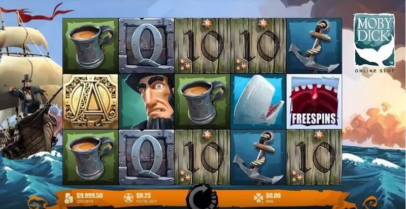 Moby Dick Slots made by Microgaming - Main Screen Reels