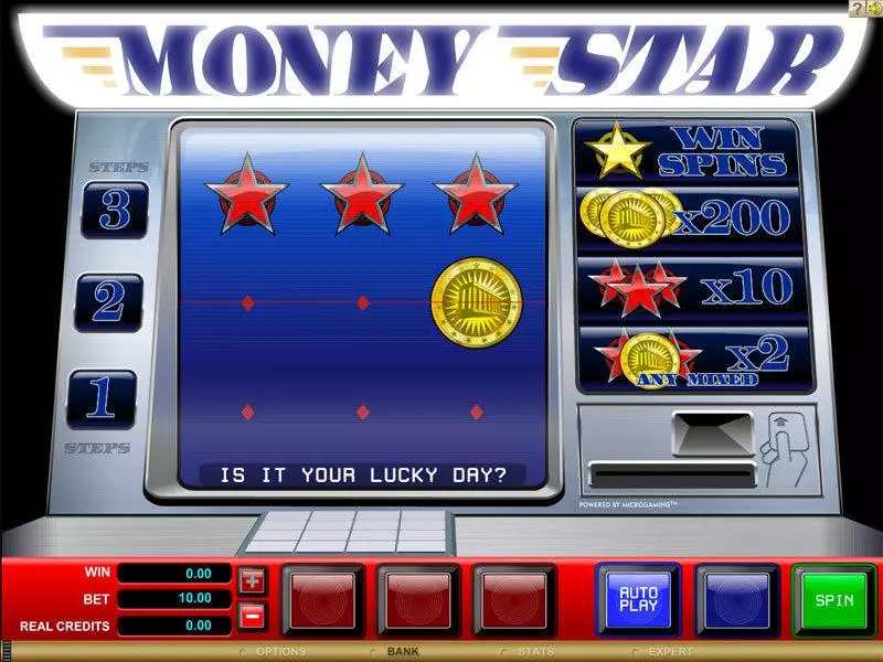 Money Star Slots made by Microgaming - Main Screen Reels