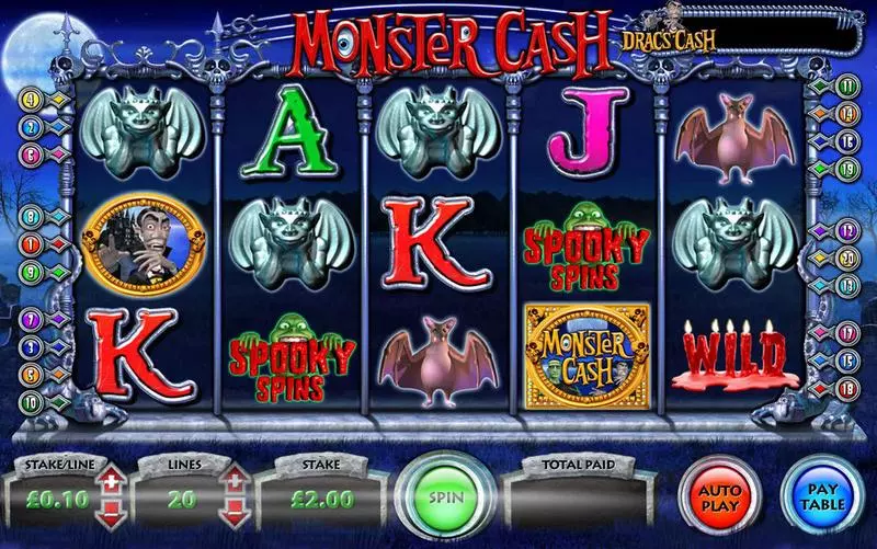 Monster Cash Slots made by Inspired - Main Screen Reels