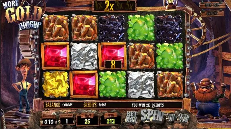 More Gold Diggin' Slots made by BetSoft - Introduction Screen