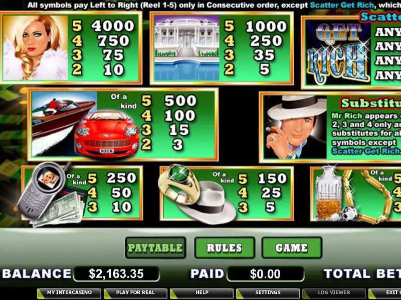 Mr. Rich Slots made by CryptoLogic - Info and Rules
