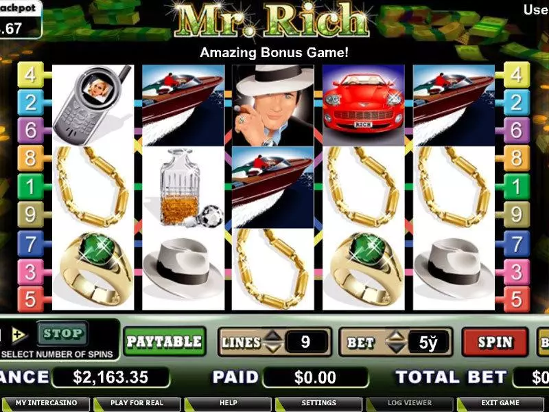 Mr. Rich Slots made by CryptoLogic - Main Screen Reels