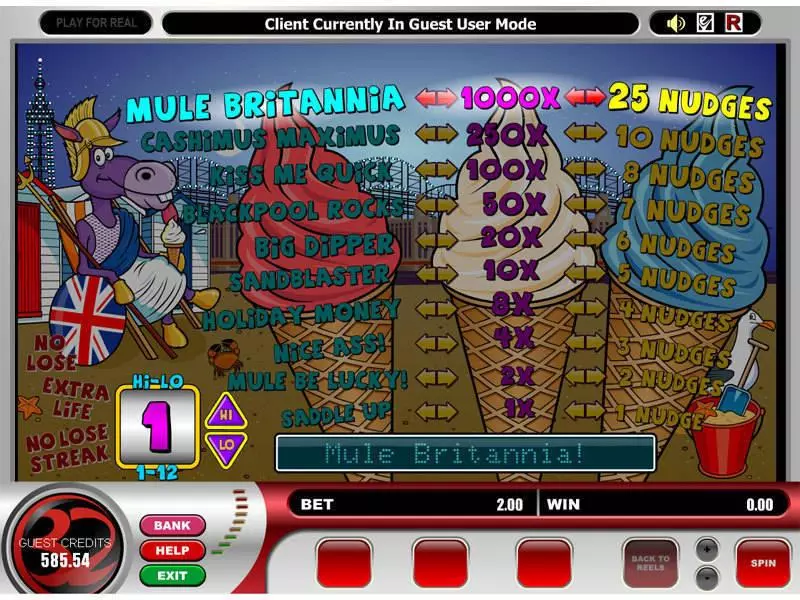 Mule Britannia Slots made by Microgaming - Bonus 1